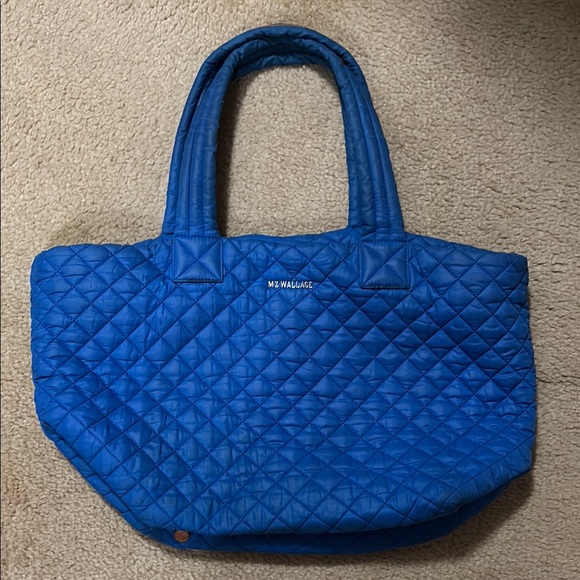 MZ Wallace Handbags - MZ Wallace Royal Blue Quilted Tote